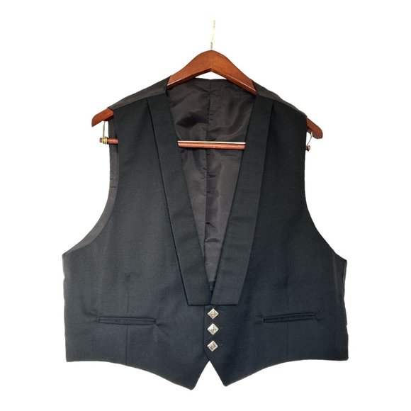 Lochcarron |Barathea Prince Charlie Kilt Jacket Vest | Size 44R | Made in The UK - Picture 3 of 15
